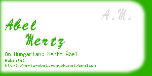 abel mertz business card